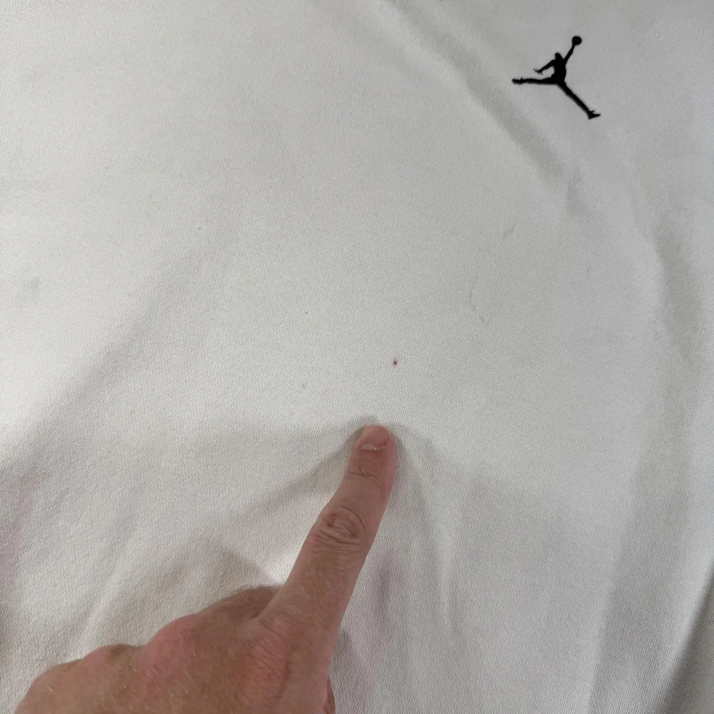 Jordan Crewneck Sweatshirt Mens 2XL White NBA Basketball Jumpman Spellout Logo‎